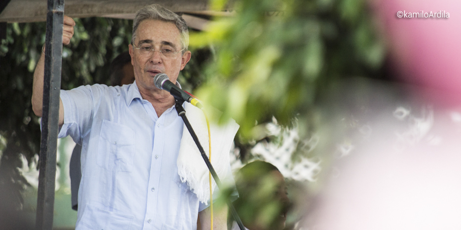 Senador Álvaro Uribe Vélez. Fotografía KamiloArdila