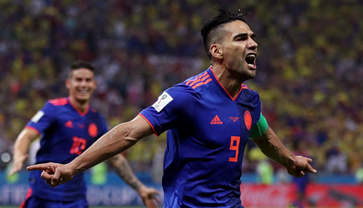 Radamel Falcao anotó su primer gol en una Copa del Mundo. (Getty Images)